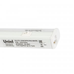 ULI-P11-35W-SPFR IP40 WHITE Светильник для растений светодиодный линейный. 1150мм. выкл. на корпусе. Спектр для фотосинтеза. TM Uniel
