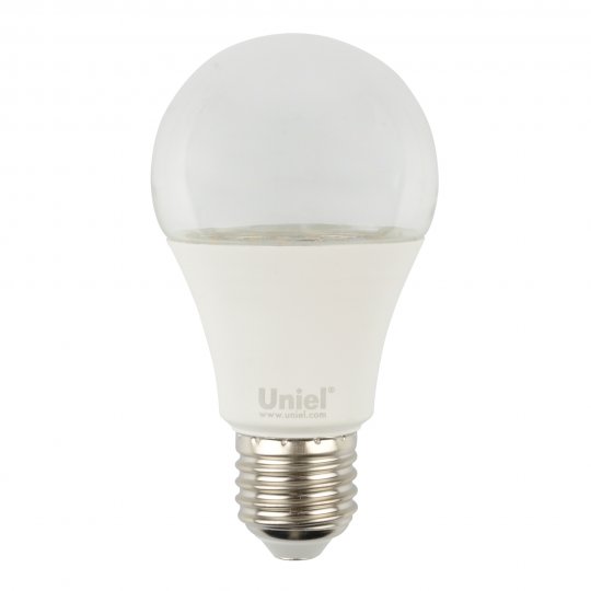 LED-A60-10W-SPFB-E27-CL PLP30WH Лампа светодиодная для растений. Форма A. прозрачная. Спектр для фотосинтеза. Картон. ТМ Uniel
