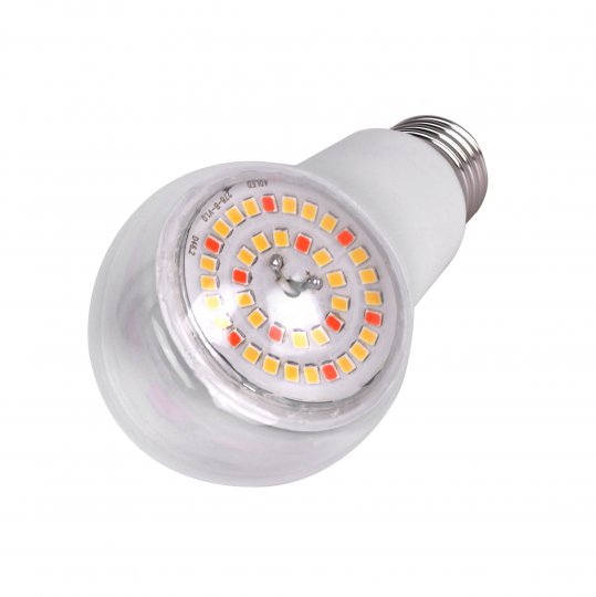 LED-A60-15W-SPFB-E27-CL PLP30WH Лампа светодиодная для растений. Форма A. прозрачная. Спектр для фотосинтеза. Картон. ТМ Uniel